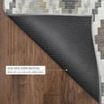 thumbnail image 5 of Addison Rugs Mayfield Premium Machine Washable Transitional Diamond Taupe Round Rug, 8' x 8', 5 of 5