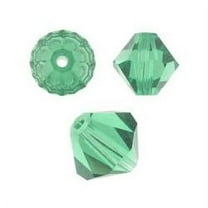 Swarovski Bicone Crystal Beads Item #5328/#5301 Erinite Color 4mm Size - 72 Pieces