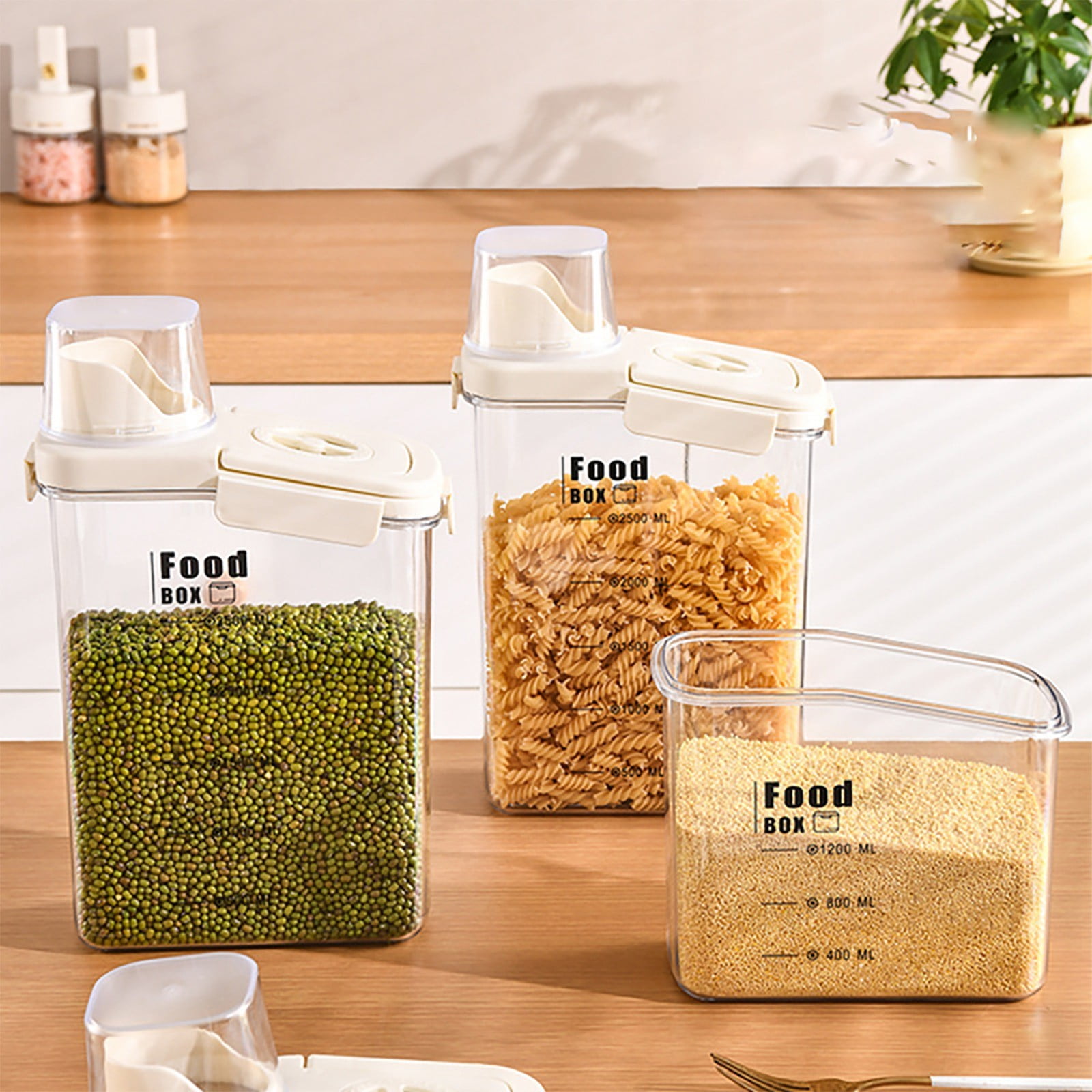 6 Boîtes De Conservation Pour Riz Avec Couvercles Hermétiques - Récipients De Stockage Pour Congélateur Et Réfrigérateur - Organisation Cuisine