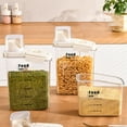 thumbnail image 5 of Food Storage Rice Storage Container Airtight Dry Food Kitchen Transparent Container for Oats Cereals Pasta Flour, 5 of 7