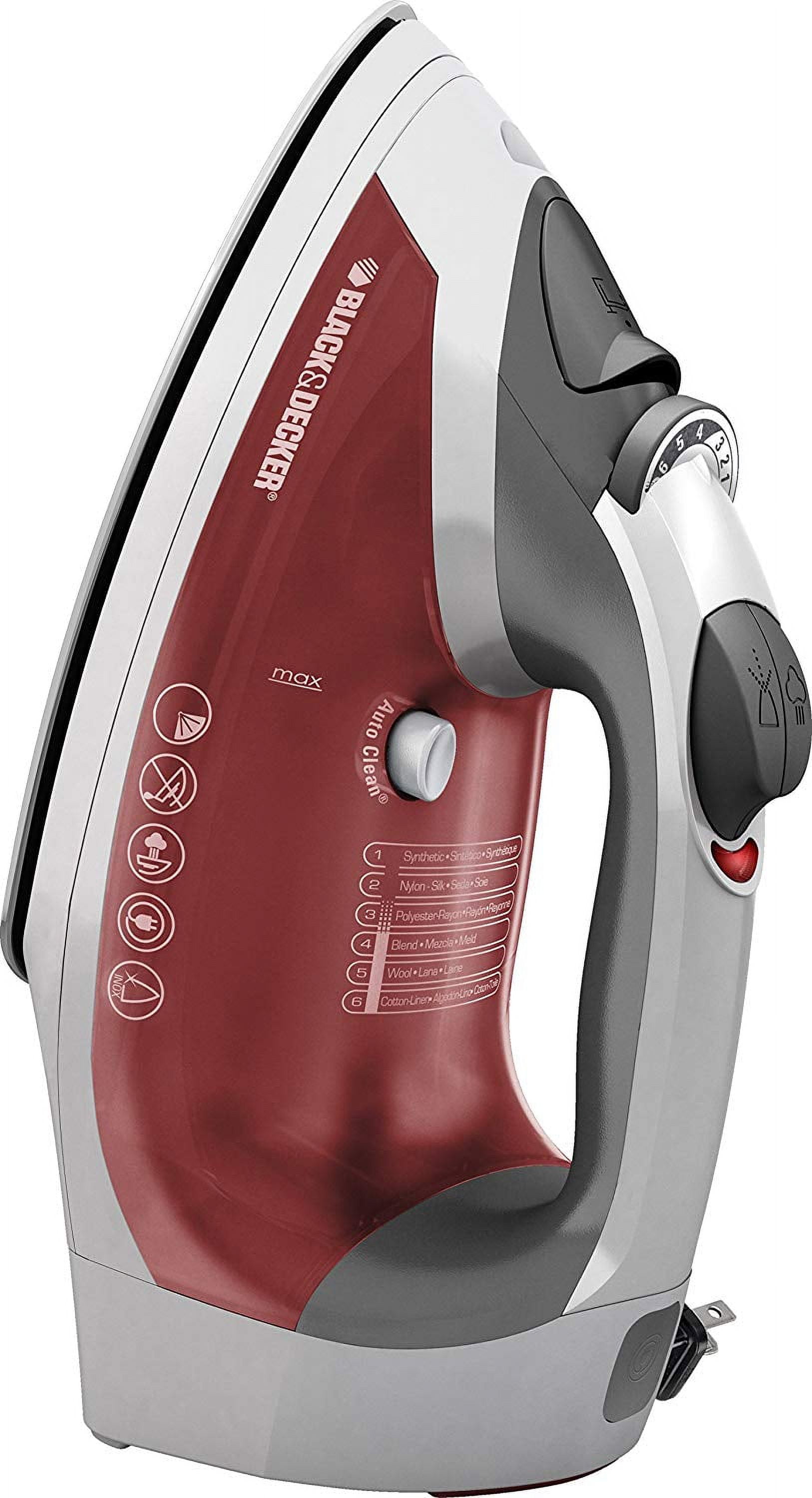 Black & Decker Xpress Steam Cord Reel Garment 1200W Iron & Reviews