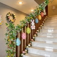 thumbnail image 4 of Hogar y jardín, adornos colgantes, huevos de Pascua de imitación, ratán, para colgar en la pared, decoración de fiestas, tiras decorativas., 4 of 9