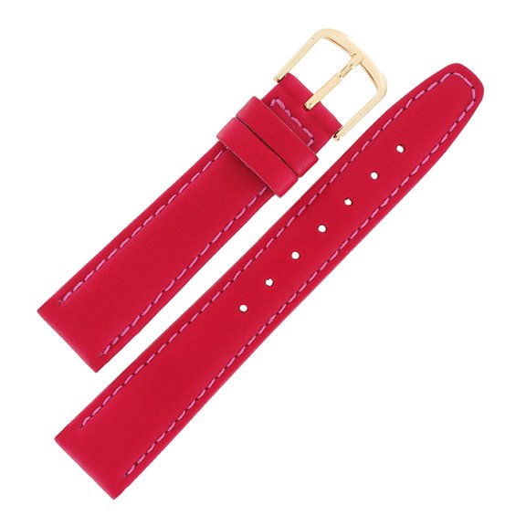 Hadley Roma LS707 16mm Ladies Pink Genuine Leather Watch Strap Square Tip