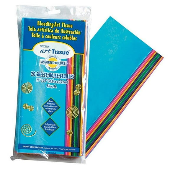 Pacon  20 x 30 in. Spectra Art Tissue, Assorted - 20 Count - Pack of 6