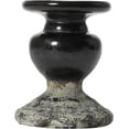 thumbnail image 5 of Creative Co-Op 2-Tone Sculptural Terracotta Pillar Candle Holder, Distressed Black, 5 of 16