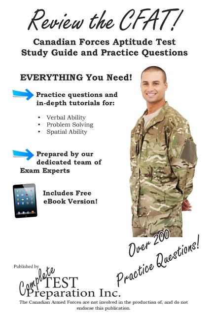 Review The CFAT Complete Canadian Forces Aptitude Test Study Guide And Practice Test Questions