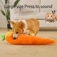 thumbnail image 2 of The Mellow Dog Calming Carrot, The Mellow Dog Calming Dog Toy, Sturdy Plush Multi-squeaks and Crinkle Dog and Cat Toys, Cute No Stuffing Carrot with Soft Squeaker, Dog Chew Toy, For Indoor Dog, 2 of 6