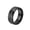 Black, variant on PAMTIER Unisex Tungsten Steel 8MM Simple Personality Hammered Multi-Faceted Honeycomb Pattern Biker Ring Beveled Edge Silver Size 8