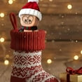 thumbnail image 7 of Liulin Christmas Shaking Feet Wooden Doll, Shaking Wooden Man Figurine with Spring Legs, Christmas Hat and Scarf, Tiny Wooden Shaking Man for Car Dashboard, Little Wooden Figure for Xmas Home Decor, 7 of 7