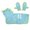 A001- Blue, variant on Pet Drying & Grooming Kit, Blue Xs Dog Bath Towel, Microfiber Fast Drying Dog Robe, Hooded Dog Towel for Small Dogs, Ultra Absorbent Quick Dry Design Includes 2 Matching Dog Bath