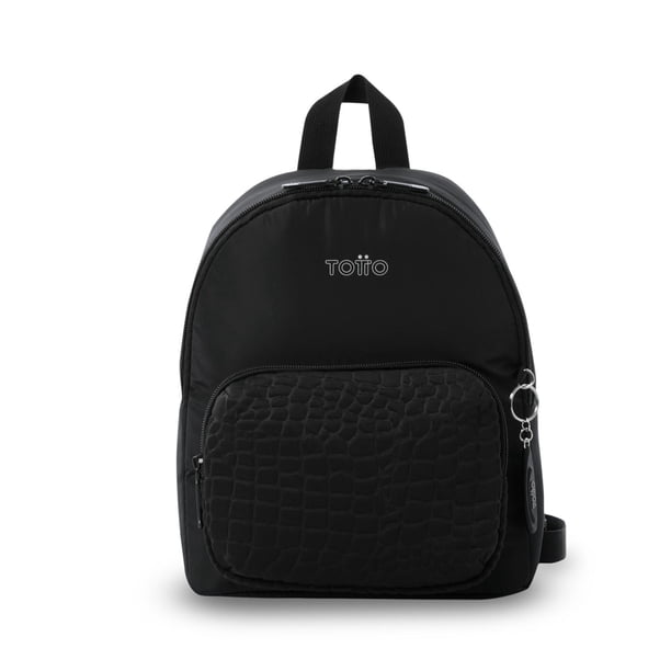 TOTTO Mochila Extra chica para Mujer | Escuela - Oficina - Viaje | 7 L BALTRA negro Extra chica
