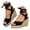 Black, variant on Womens Espadrilles Wedges Sandals Suede Open Toe Tie Lace up Slingback Platform Summer Dress Shoes with Ankle Strap Beige Size 7