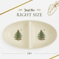 thumbnail image 7 of Spode Christmas Tree Tartan Divided Dish, 13-Inch Round Festive Holiday Serveware, Fine Porcelain Christmas Tableware for Dinner Parties, Holiday Entertaining - Seasonal Platters & Decorative Trays, 7 of 7
