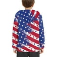thumbnail image 5 of DISNIMO American Flag Hoodies Girls 14-16 Preppy Hoodie Kids Hooded Sweatshirts Boys and Girls Hoodies Sweatshirt with Pocket Children Fall Clothing Fourth Of July Hoodie Long Sleeve Casual, 5 of 7