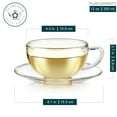 thumbnail image 2 of Teabloom KYOTO TEACUP AND SAUCER SET OF TWO-12 OZ, 2 of 4