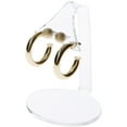 thumbnail image 2 of Plymor Clear Acrylic 2 Pair Hanging Earring Display Stand, 2.5" W x 2" D x 3.125" H (6 Pack), 2 of 2