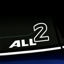 All 2 - Vinyl Decal For MINI Cooper - Choose Color - [WHITE]
