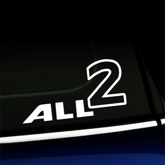 All 2 - Vinyl Decal For MINI Cooper - Choose Color - [WHITE]