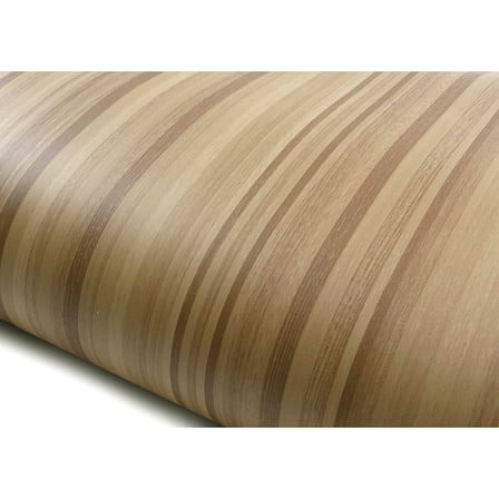 ROSEROSA Peel and Stick PVC Faux Wood Self-Adhesive Wallpaper Covering Counter Top Shelf Liner Stripe Wood 2.00 Feet(W) X 6.56 Feet(L)