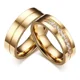 thumbnail image 1 of Par Anillos Dorados De Pareja, Matrimonio Compromiso Promesa, 1 of 1