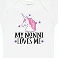 thumbnail image 4 of Inktastic My Nonni Loves Me Girl Unicorn Girls Baby Bodysuit, 4 of 5