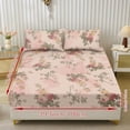 thumbnail image 3 of ZIATUBLES King Bed Sheets Set, Soft Breathable Bedding Sheet Set, Sheets Set with 9.8" Standard Pocket Design, Comfortable and Durable for All-Season Use(3 Pieces, Pink Beige Rose）, 3 of 9