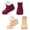 Red+Apricot, variant on 2 Pairs Unisex Fluffy Fuzzy Warm Slipper Socks for Men Women, Thick Fleece Lined Non-Slip Socks with Grip Indoor Floor