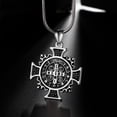 thumbnail image 4 of Saint Benedict Necklace For Men Stainless Steel St Benedict Medals Pendants Necklace Amulet Jewelry, 4 of 8