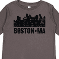 thumbnail image 4 of Inktastic Boston Massachusetts City Skyline with Grunge Boys or Girls Long Sleeve Toddler T-Shirt, 4 of 5