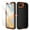 Black/Orange, variant on I-HONVA For iPhone 16e Case,[with 2 Pack Screen Protector] 3-Layer Military Grade Drop Anti-Slip Bumper Rugged Shockproof Dustproof Protection 6.1 inch Phone Case for Apple iPhone 16e,Turquoise