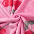 thumbnail image 3 of Mainstays Kids Plush Throw Blanket Cherries, 3 of 5