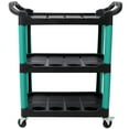 thumbnail image 2 of Olurrisa 3 Tier Rolling Auto Detail Cart With Wheels,Car Wash Organizer for Detailers Garage, Workshop, Repair Shop, Storage Tool, Green&Black, 2 of 9