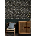 thumbnail image 2 of Roommates Studio Black Pearson Floral Peel and Stick Wallpaper 30.75 Sq. ft, 2 of 8