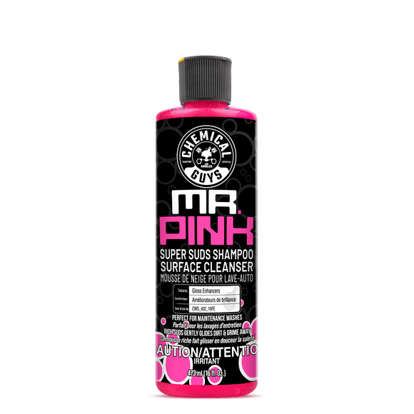 Shampoing et savon supérieur de nettoyage de surface de Chemical Guys Mr. Pink Super Suds (16 oz liq) Shampoing automobile