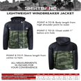 thumbnail image 5 of ShirtBANC Men‘s Windbreaker Jacket Hooded Lightweight Water Resistant Raincoat, 5 of 5