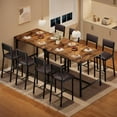 thumbnail image 3 of EastVita 5-Piece Dining Table Set Kitchen Table with 4 Upholstered Chairs for Small Space, Apartment, Home,Kitchen Brown, 3 of 8