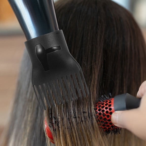 STOBOK 6Pcs Hair Dryer Nozzle Attachment Black Plastic Concentrator for Even Heat Distribution