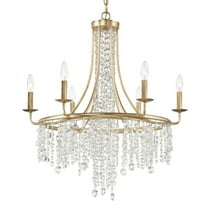 6 Light Chandelier-Antique Gold Finish    -Traditional Installation Crystorama Lighting Gab-B7306-Ga