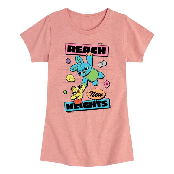Toy Story - Reach New Heights - Youth Girls Fitted Short Sleeve T-Shirt