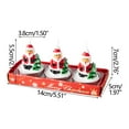 thumbnail image 2 of JilgTeok Mini Christmas Candles Set Santa Shaped Unscented Candles Tree Tea Lights Candles Tea Candles Winter Candles Home Decor Cute Stuff Christmas Decorations Merry Christmas Sign(3pc), 2 of 7