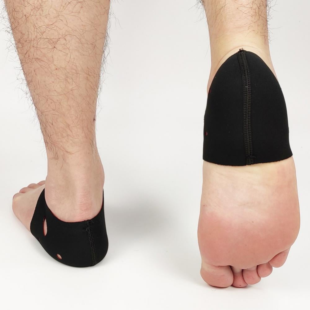TINKER A Pair Heel Protectors for Heel Pains, Heel Pads Cushion, Heal Dry Cracked Heels, Breathable Perforated Neoprene Gel Heel Cups,Universal Size