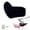 Black, variant on Wagging Tail for Car, Remote Control Electric Auto Trunk Tail, Cute Fuzzy Moving Faux Fur Animal Costume Tail Charm Cosplay Accessory