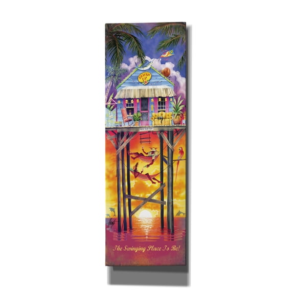 Epic Graffiti 'Shackin Up' by James Mazzotta, Canvas Wall Art, 20"x60"