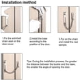 thumbnail image 3 of Stainless Steel Punch Free Sliding Door Latch Lock,Green Bronze, 3 of 5