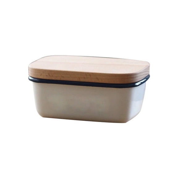 Butter Dish Ceramic Cheese Organiser with Lid for Kitchen and Dining Room