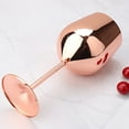 thumbnail image 5 of Stainless Steel Wine Glasses, 17 Oz Unbreakable Stemmed Red Wine Glasses, Rose Gold Wine Goblets, Metal Copper Drinkware for Champagne, Cocktail, Indoor Outdoor, Pool, Party, 5 of 8