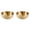 Gold 2PCS, variant on Korean Stainless Steel Bowl Multi Purpose Dish Bowl Cold Noodles Bowl Wind Round Sanding Gold Bowl