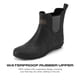 thumbnail image 4 of HISEA Botas de Lluvia de Goma para Mujer, Zapatos de Jardín Cortos Antideslizantes Impermeables, Negro, Talla 9, 4 of 6