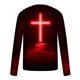 thumbnail image 5 of Blusas y camisas de manga larga con cuello redondo para hombre, blusa informal de manga larga con cuello redondo y estampado de rayas, blusa de poliéster para hombre, 5 of 5
