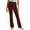 Wine-2025, variant on MKOSPLRT Casual Pants for Girl High Waist Yoga Bootcut Pants Striped Color Block Sport Leggings Lightweight Running Flare Pants for 2-13 Years